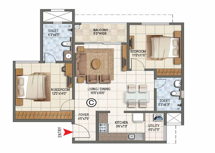 Brigade Insignia Floor Plan