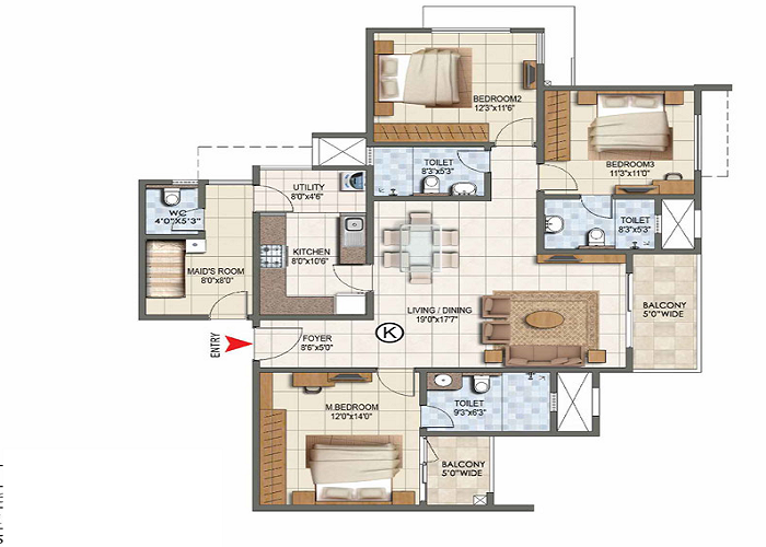 Brigade Insignia Floor Plan